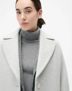 Manteau en Laine mélangée Gapitre gris perle