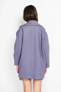 Manteau en Laine mélangée loup