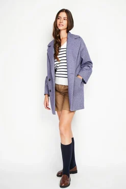 Manteau en Laine mélangée loup