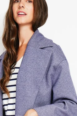 Manteau en Laine mélangée loup