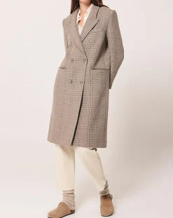 Manteau en Laine mélangée Marc beige
