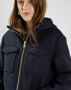 Manteau en Laine mélangée Marcela nocturne