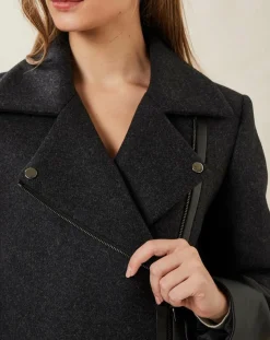 Manteau en Laine mélangée Mélanie anthracite