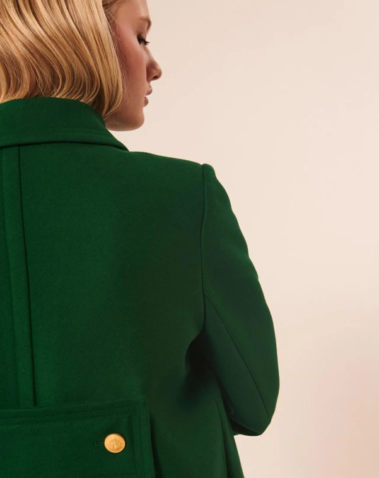 Manteau en Laine mélangée Marc émeraude