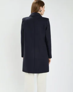 Manteau en Laine mélangée Maja nuit