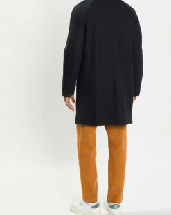 Manteau en Laine mélangée raglan noir
