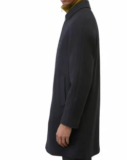 Manteau en Laine mélangée raglan noir