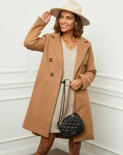 Manteau en Laine mélangée Zoe camel