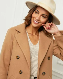 Manteau en Laine mélangée Zoe camel