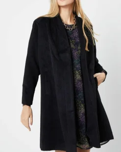 Manteau façon peignoir noir