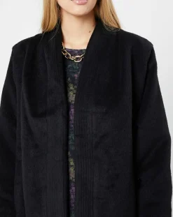 Manteau façon peignoir noir