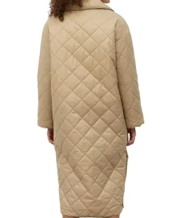 Manteau long matelassé Oversize beige