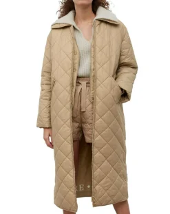 Manteau long matelassé Oversize beige