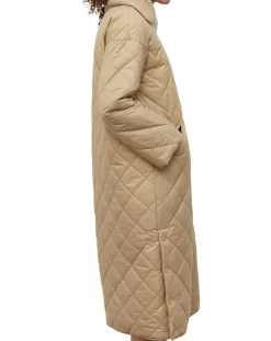 Manteau long matelassé Oversize beige