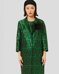 Manteau Martin imprimé vert