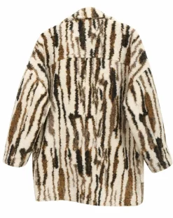 Manteau Nora blanc/khaki