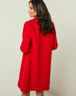 Manteau rose rouge