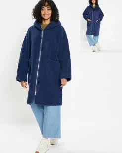 Manteau réversible en Fausse Fourrure 319 Mont indigo