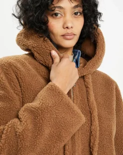 Manteau réversible en Fausse Fourrure 319S Mont toffee