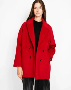 Manteau Sandra bordeaux