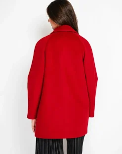 Manteau Sandra bordeaux
