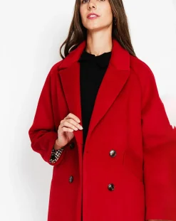 Manteau Sandra bordeaux