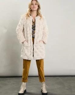 Manteau Vani fausse fourrure beige