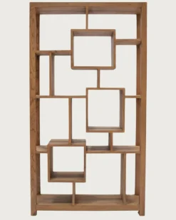 Maze - Étagère en bois massif de Teck