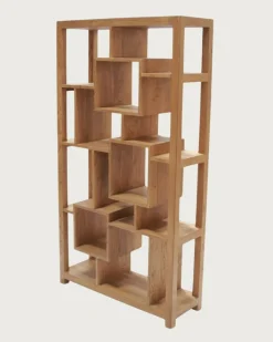 Maze - Étagère en bois massif de Teck