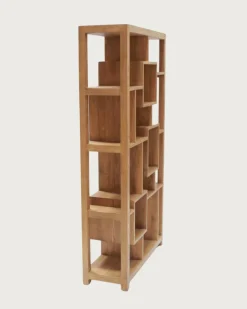 Maze - Étagère en bois massif de Teck