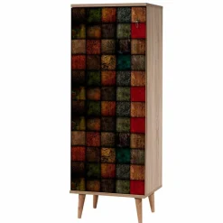 Meuble à chaussures Filinta multicolore - 50x128x38 cm