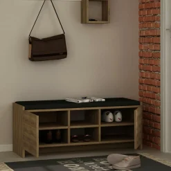 Meuble à chaussures zulla naturel - 37x110x43 cm