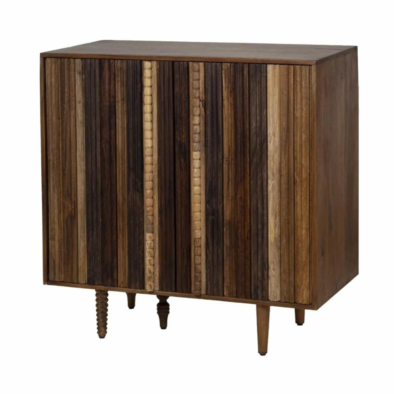 Mini bar 2 portes Manguier Ramon Naturel - 100x45x100 cm