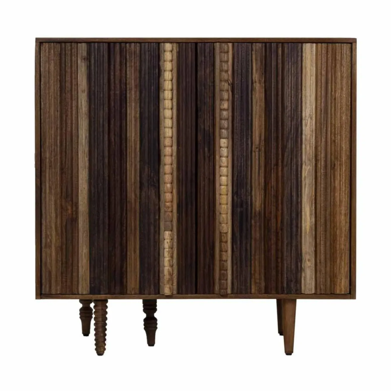 Mini bar 2 portes Manguier Ramon Naturel - 100x45x100 cm