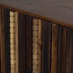 Mini bar 2 portes Manguier Ramon Naturel - 100x45x100 cm