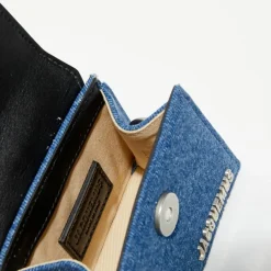 Mini sac à main en Jean Le Chiquito bleu - 12x6 cm