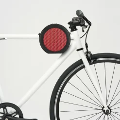 Mini Sac en Toile enduite & Cuir Medoc rouge/noir - 13x13x5.5 cm