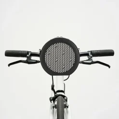 Mini Sac en Toile enduite & Cuir Medoc noir/blanc - 13x13x5.5 cm