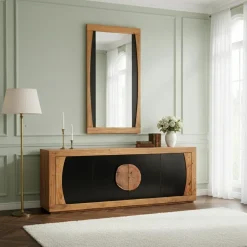 Miroir 170 cm Acacia Dimona Naturel - 170x2x90 cm