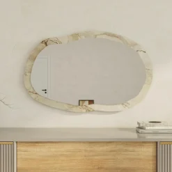 Miroir Lossa ephèse/marbre - 52x86x2.2 cm