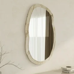 Miroir Lossa ephèse/marbre - 52x86x2.2 cm