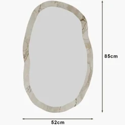 Miroir Lossa ephèse/marbre - 52x86x2.2 cm