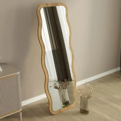 Miroir sur pieds Aror naturel - 50x160x2.2 cm