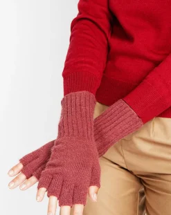 Mitaines Lola bordeaux