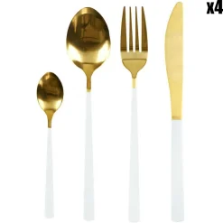 Ménagère blanche - 16 pièces