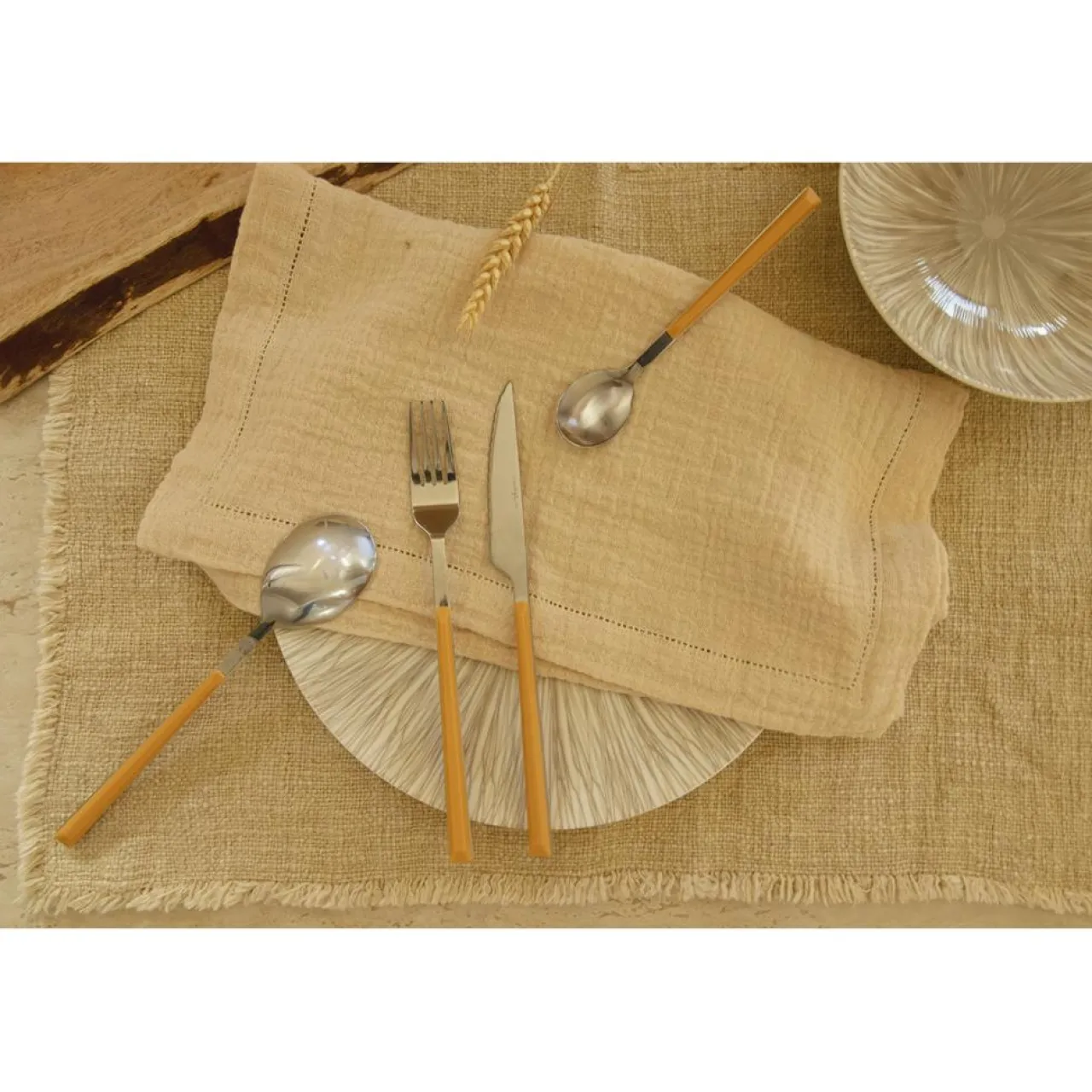 Ménagère Colorama safran - 24 Pièces