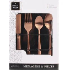 Ménagère dorée - 16 pièces