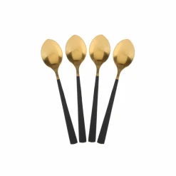 Ménagère noir/doré - 16 pièces