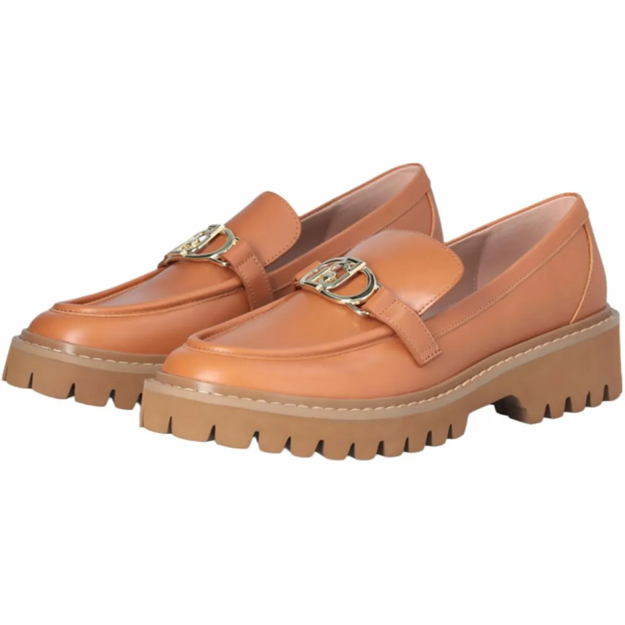 Mocassins en Cuir Cora cognac