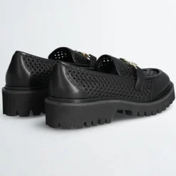 Mocassins en Cuir Cora noirs